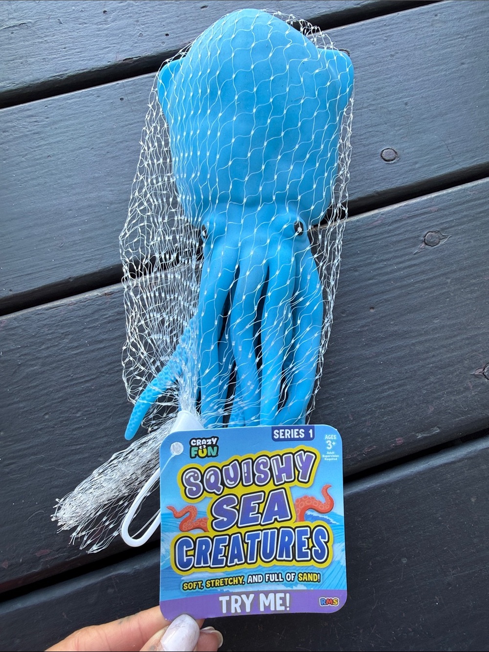 *VIRAL RARE* Squishy Sea Creatures Blue Octopus - crazy fun! RMS - new with tag